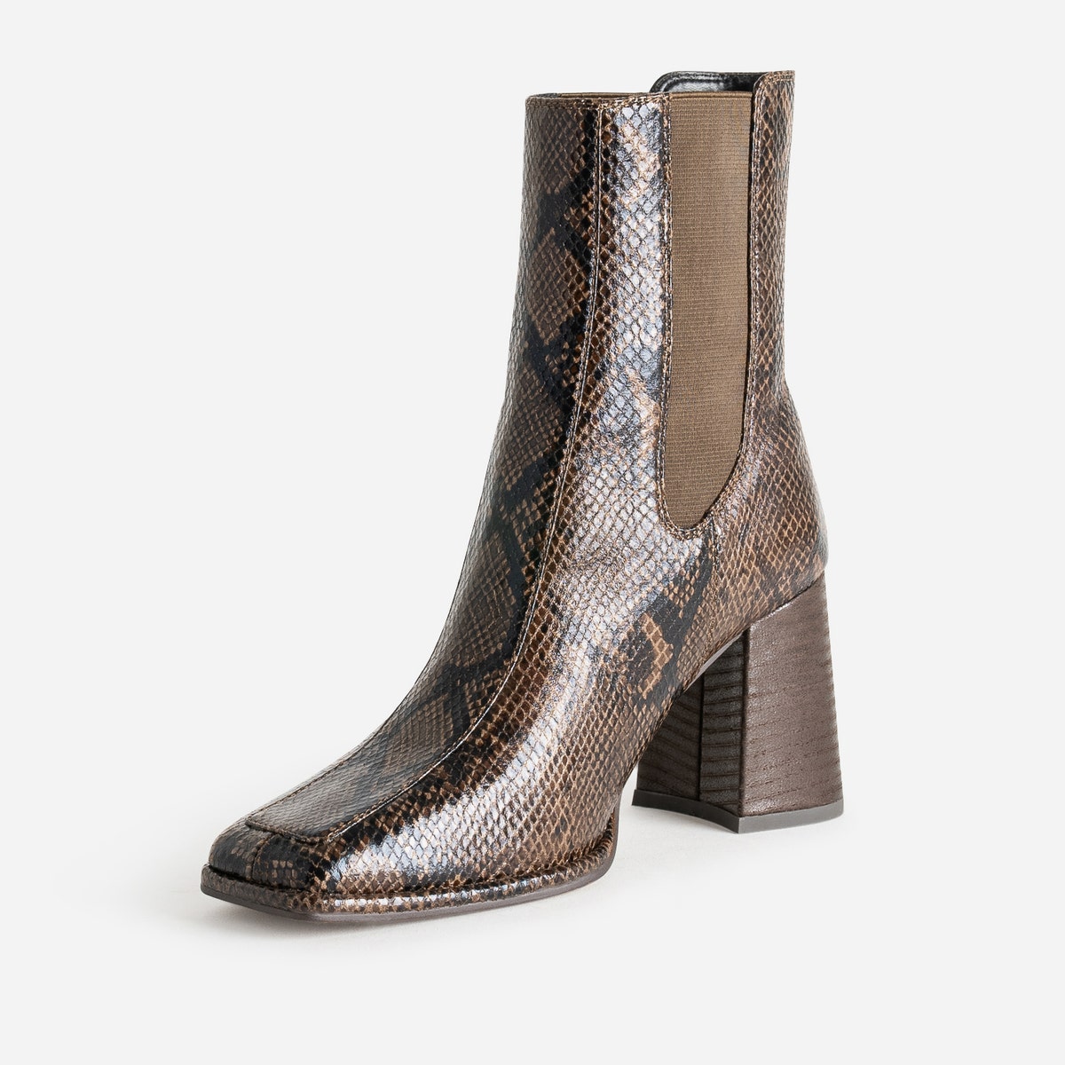 BOOTS CORA PYTHON MARRON