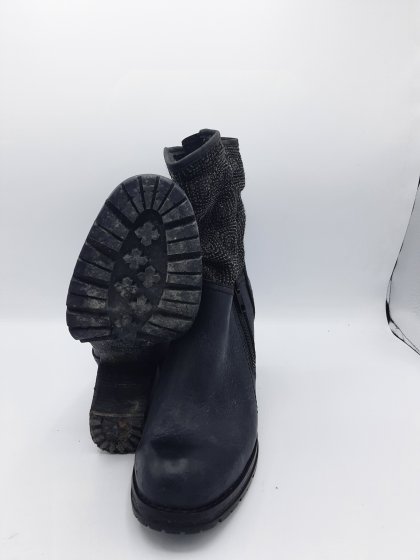 boots talon Bunker noir de seconde main