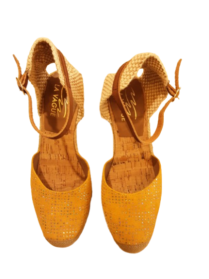Espadrille jaune LA VAGUE De Seconde Main