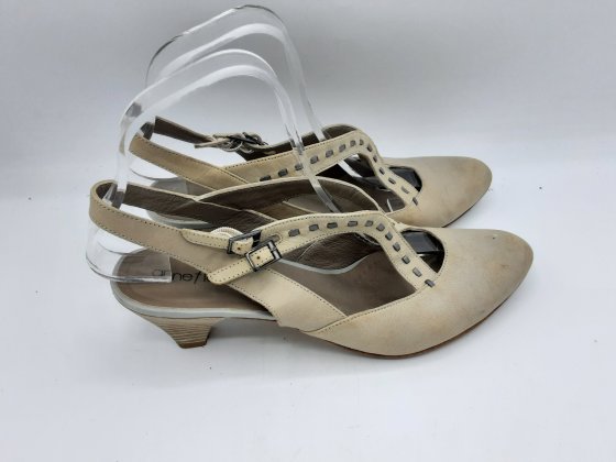 Sling Back ANNE FLAVIE  beiges de seconde main