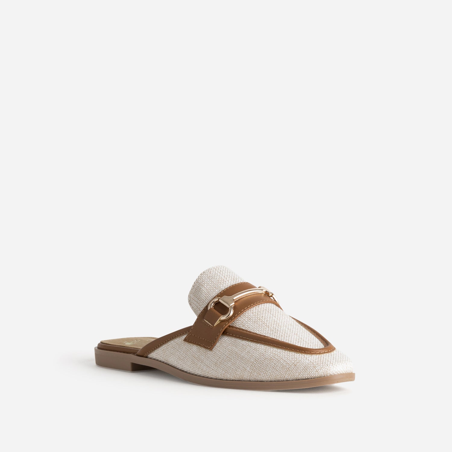 MULE MAXIE BEIGE/COGNAC