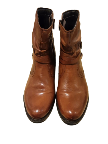 Boots en cuir cognac ERAM T39 de seconde main