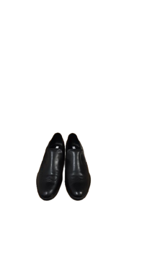 Mocassins cuir noir bout fleuri secondes mains très bon etat
