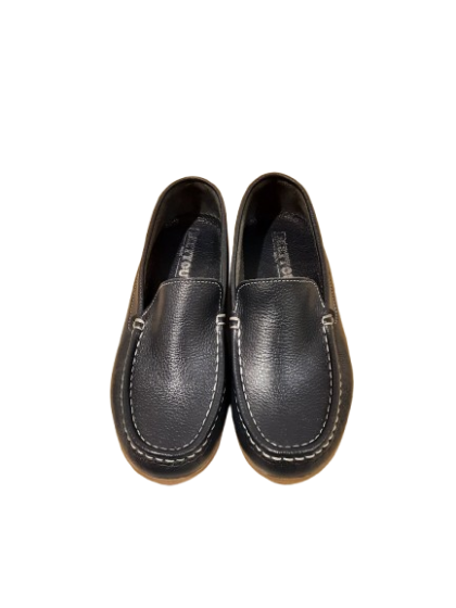 Mocassin marine semelle miel cuir LETYOU T38 de seconde main