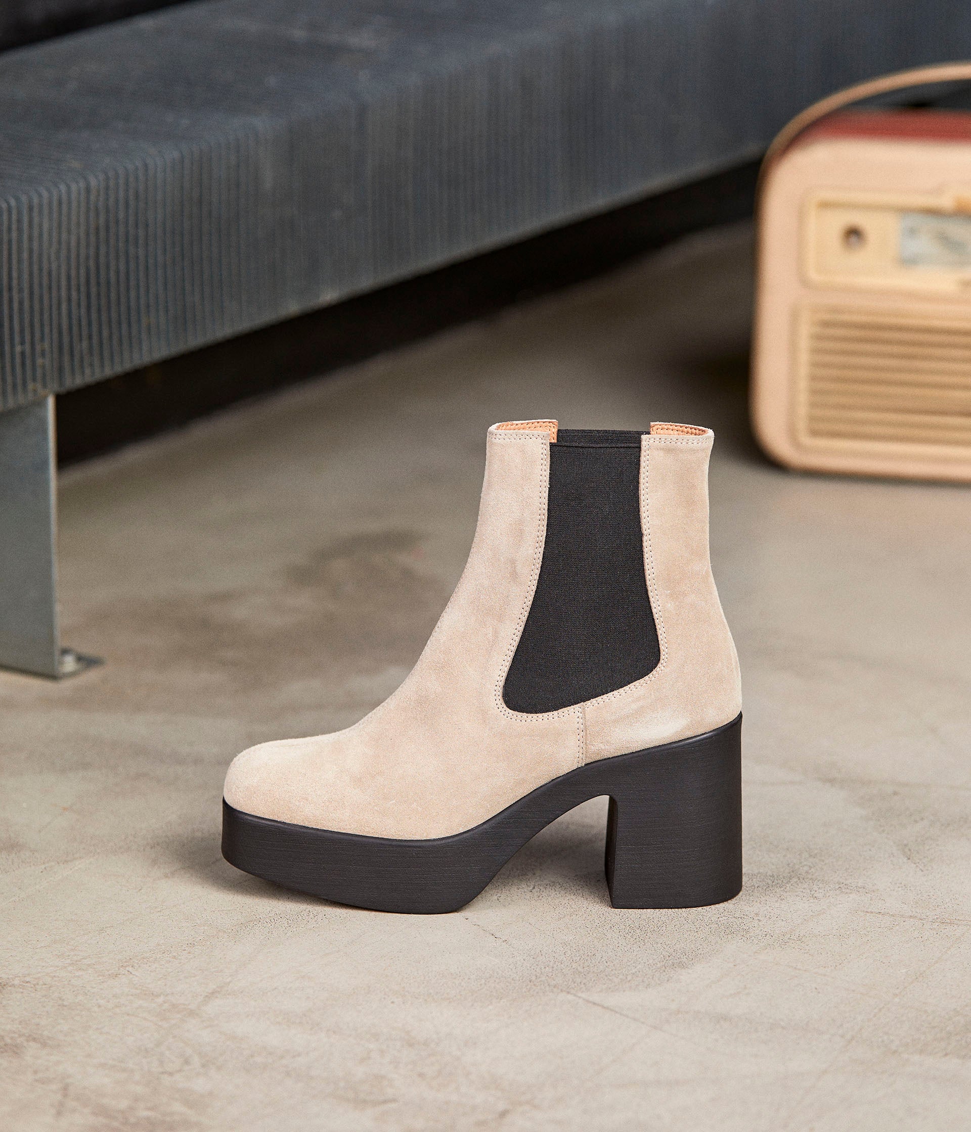 BOOTS À TALON IMAE TAUPE