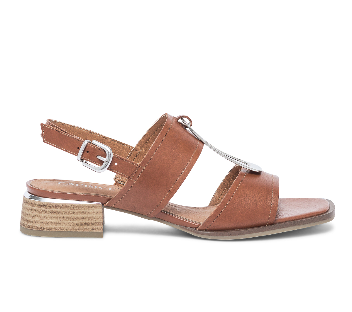 Sandale CAPRICE camel en cuir