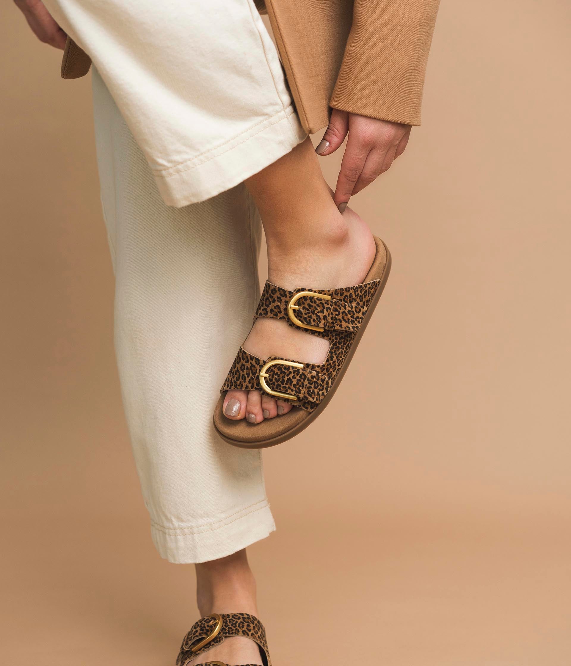 SANDALE WANILLE LEOPARD