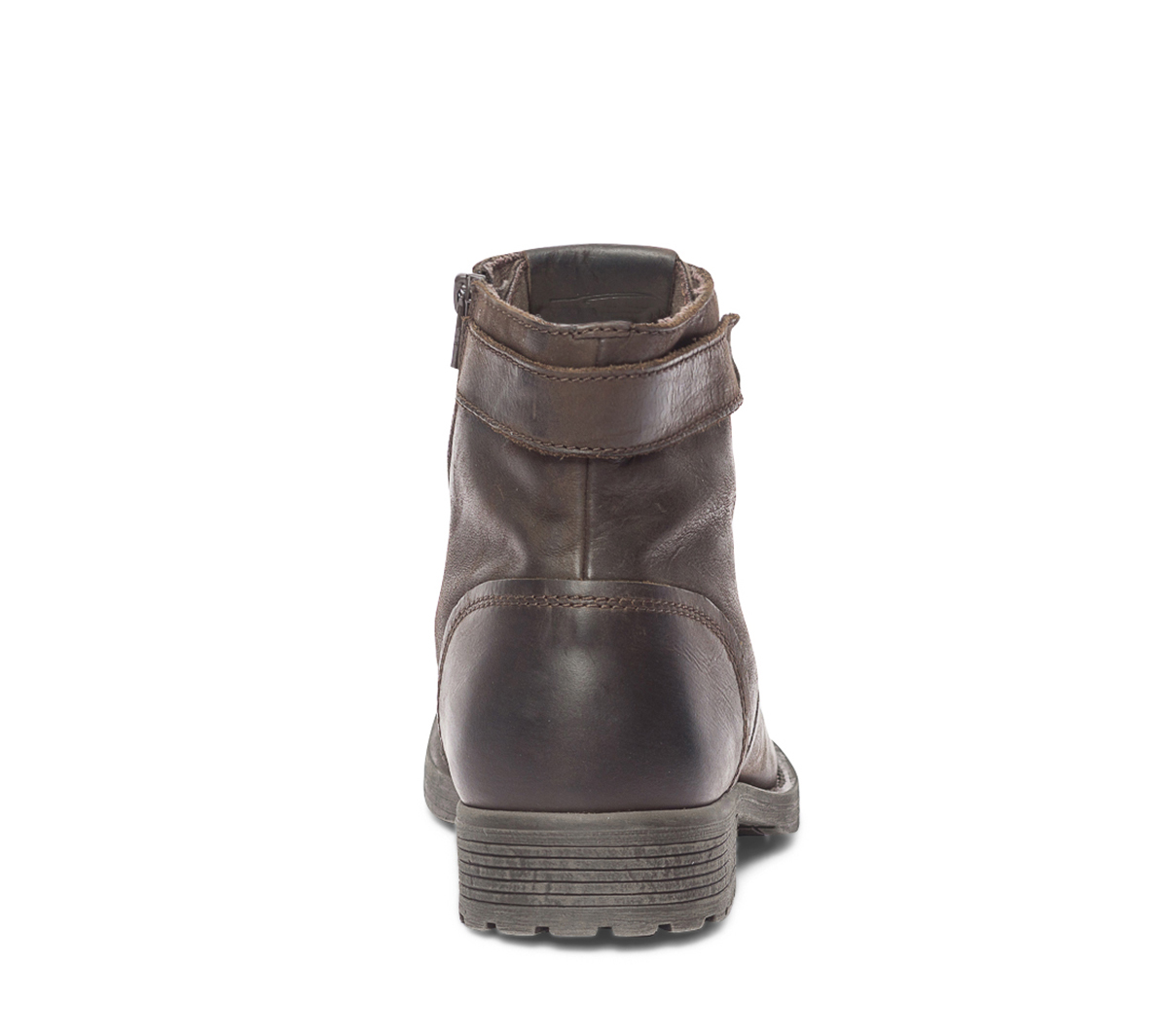 Boots JACK & JONES marron foncé en cuir