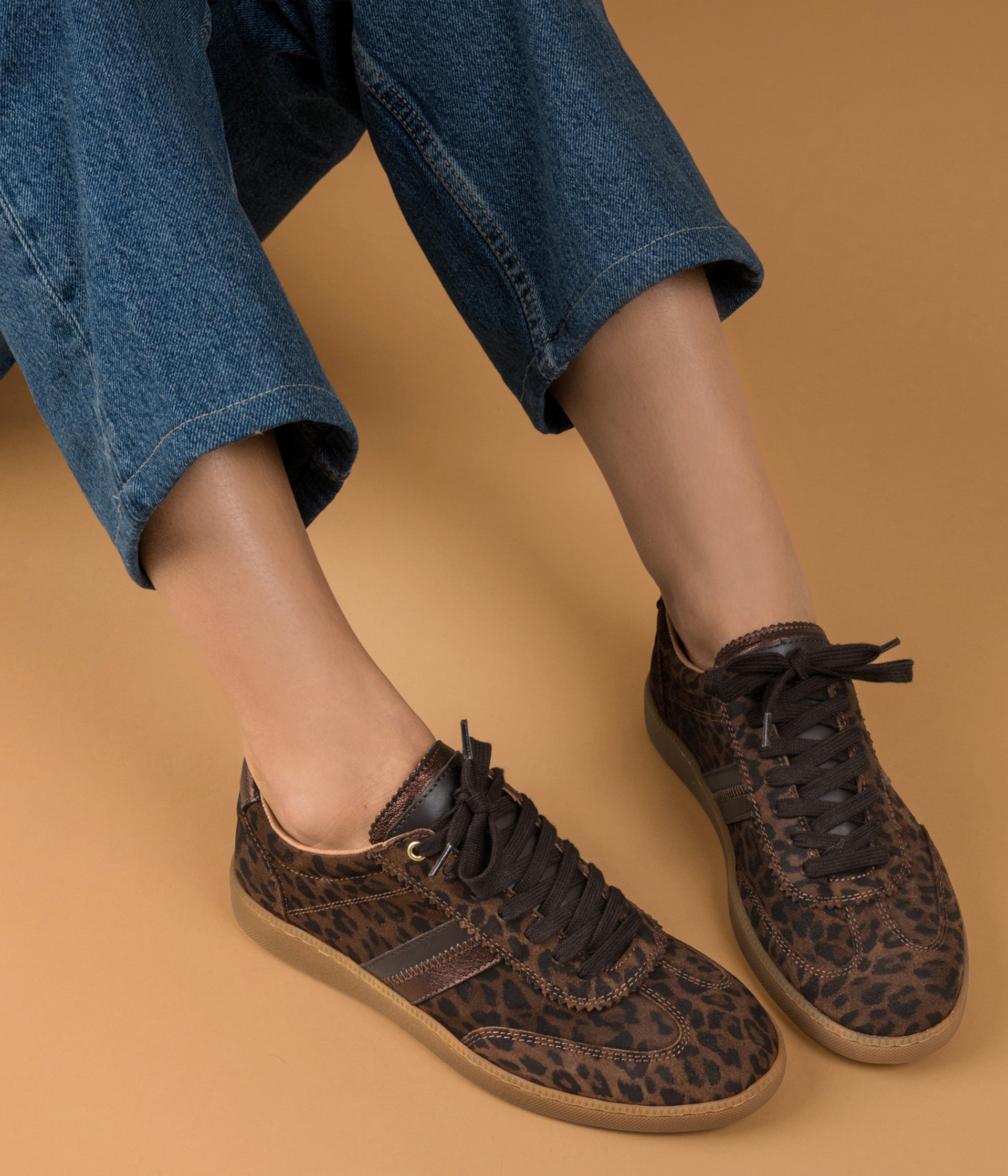 TENNIS LELLIA LEOPARD MARRON
