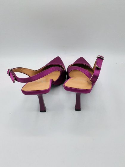 Escarpin texto violet de seconde main
