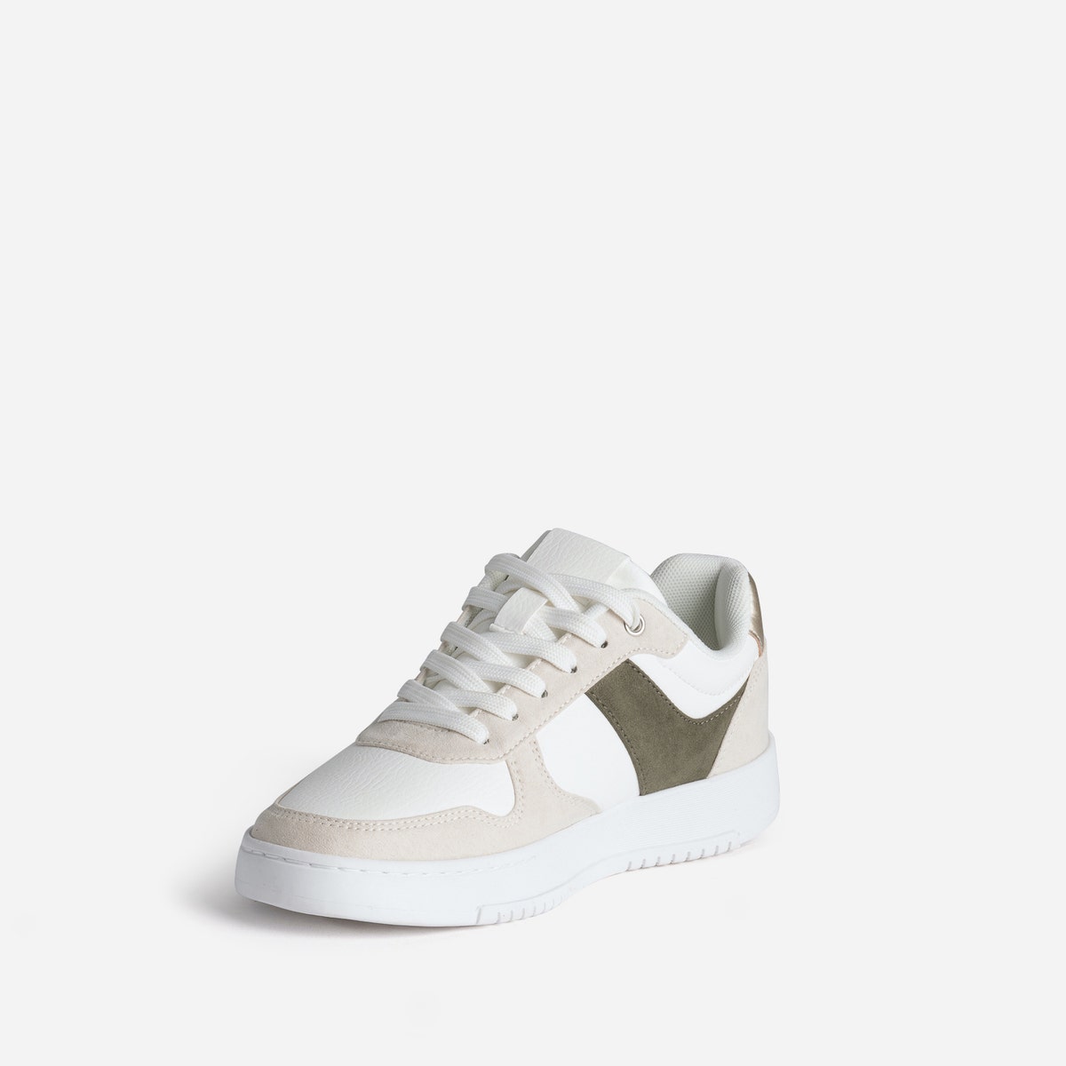 BASKET PAREMIS. BLANC/KAKI