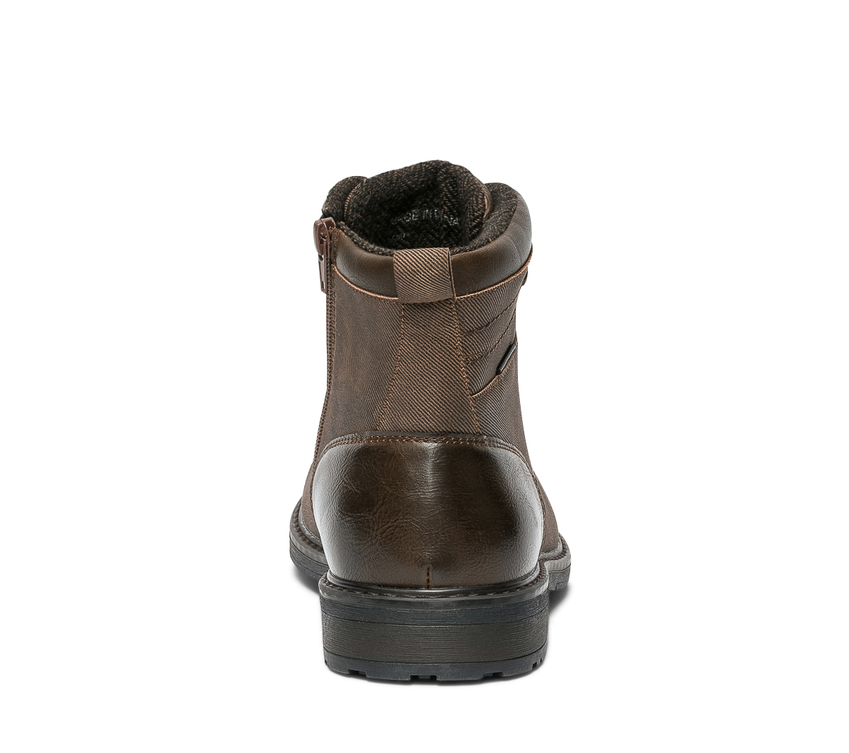 Boots à lacet marron rainuré