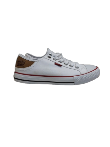 Tennis toile blanche LEVIS T.37 de seconde main