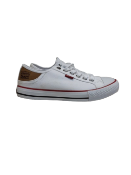 Tennis toile blanche LEVIS T.37 de seconde main
