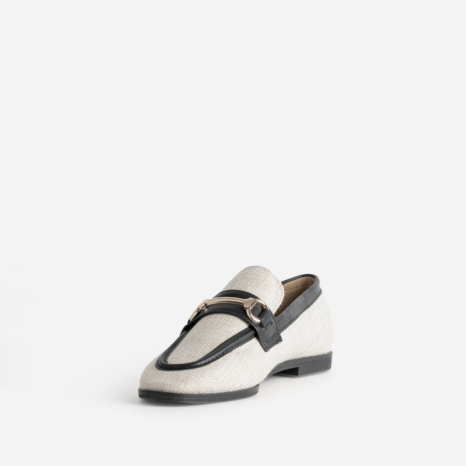 MOCASSIN JORDANE BEIGE/NOIR