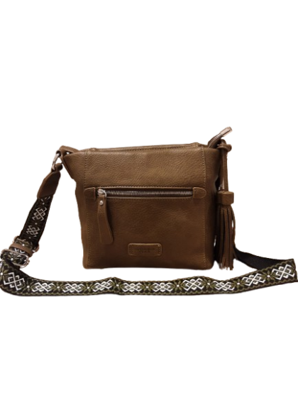 Sac à bandoulière kaki de seconde main
