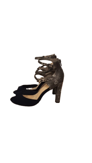 Talons opentoe bleu et gris Eram de seconde main