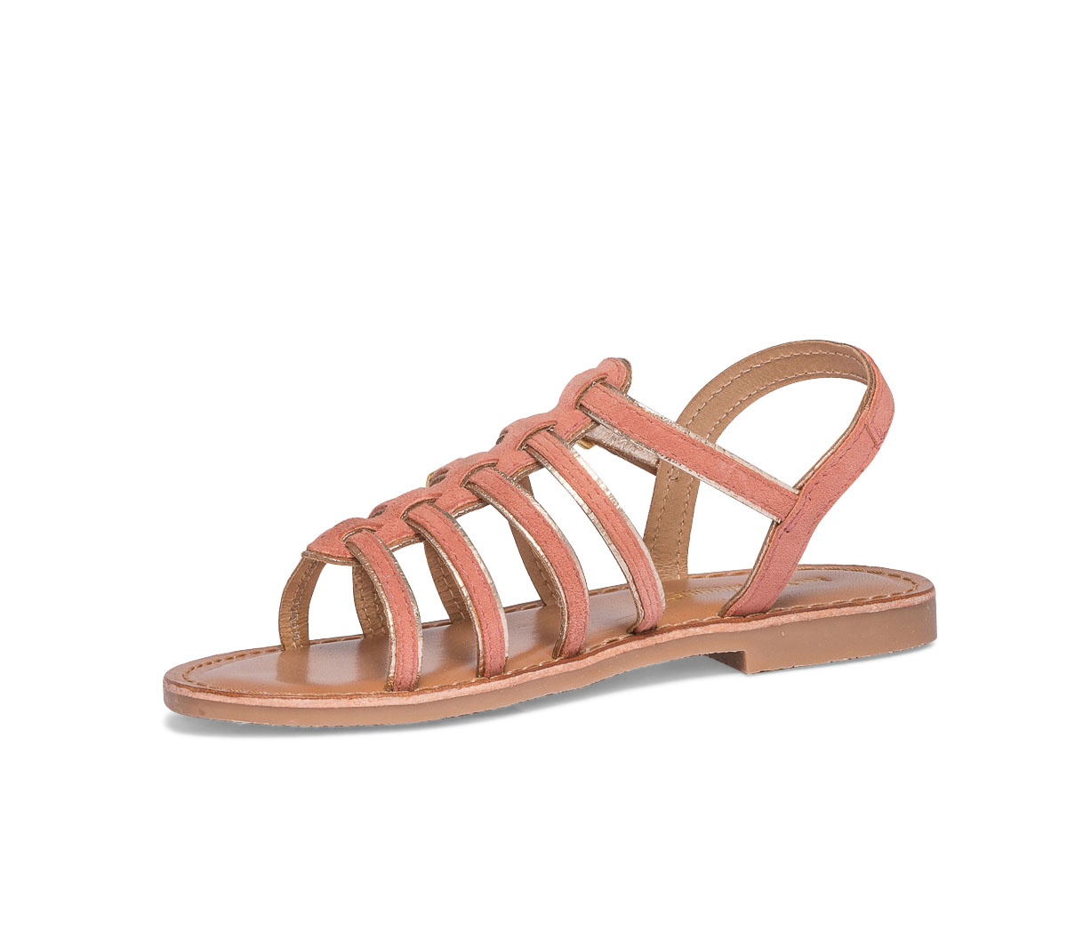 Sandale fille LES TROPÉZIENNES corail
