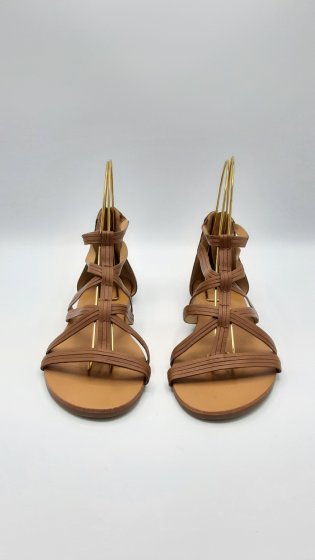 sandales marron clair