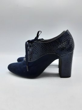Derbies à talons ERAM marines de seconde main