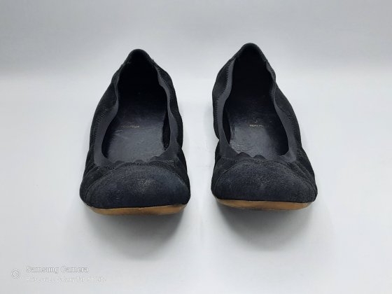 Ballerine cuir nubuck noir SAN MARINA T40 de seconde main