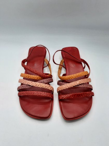 Sandales DE MARQUE INCONNUE rouges de seconde main