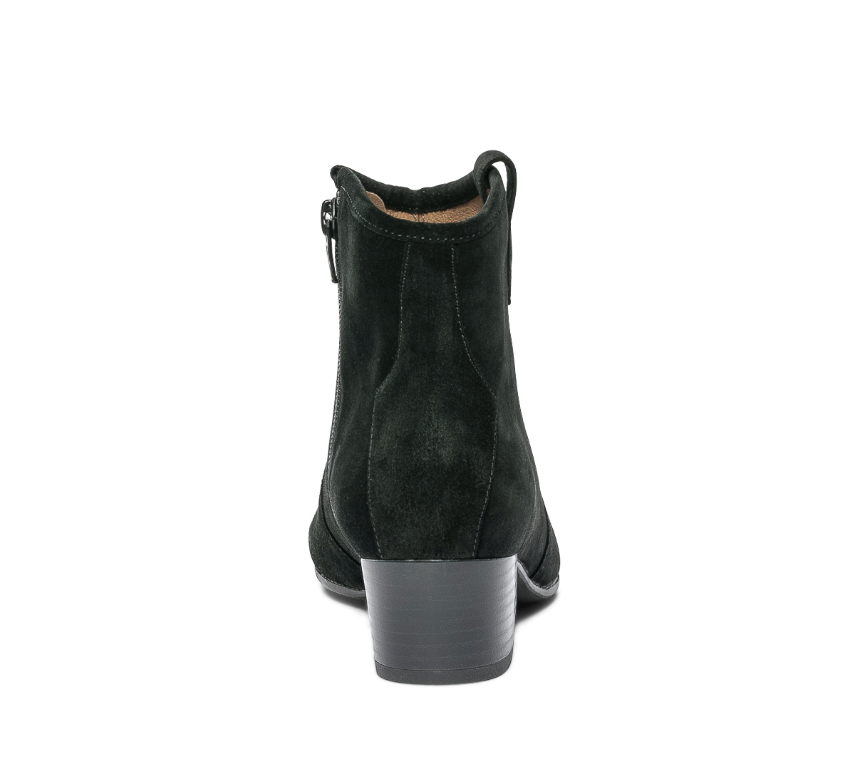 Boots western ERAM FLEX noir en cuir velours éco-conçu