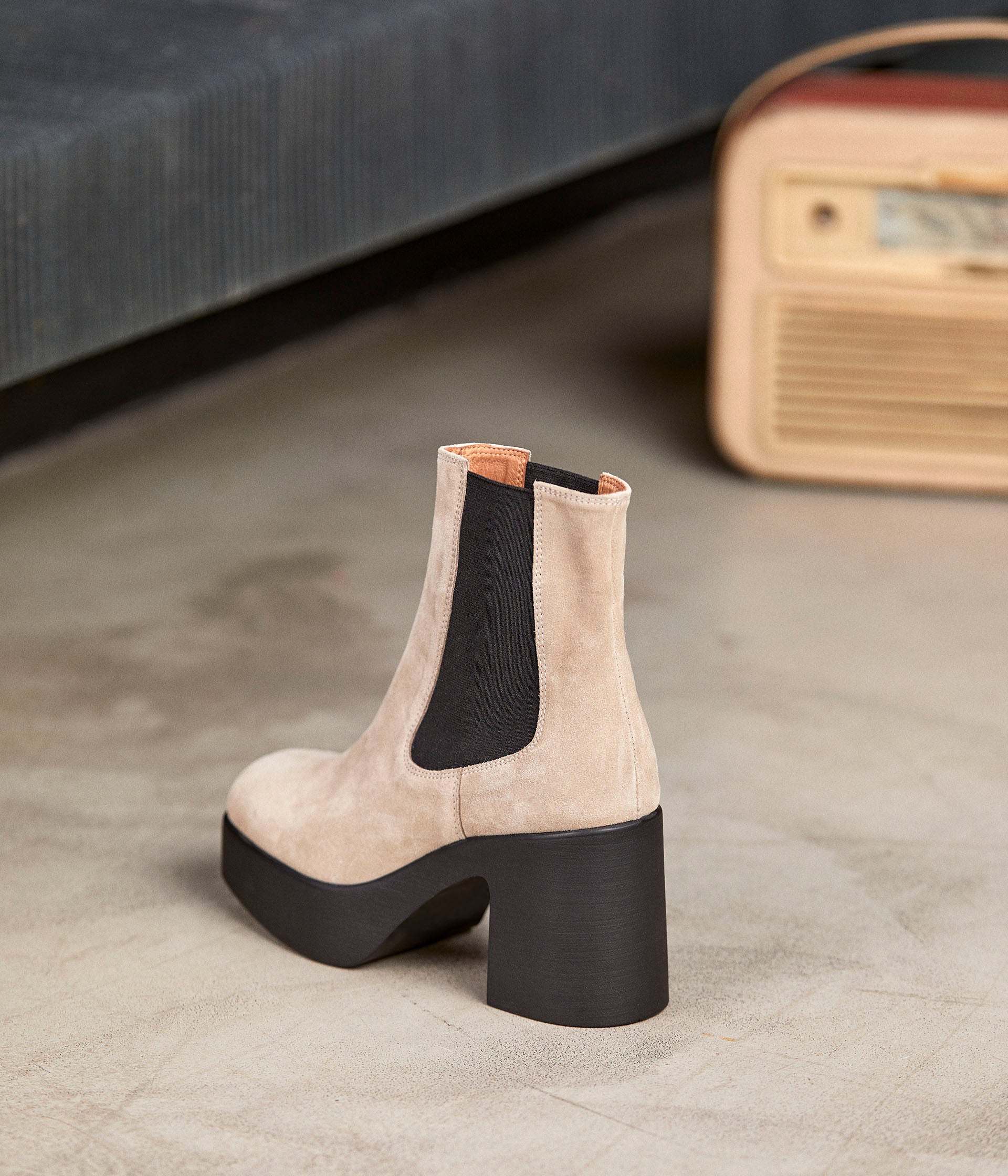 BOOTS À TALON IMAE TAUPE