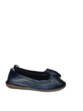 Ballerines cuir bleu marine SweatR de seconde main