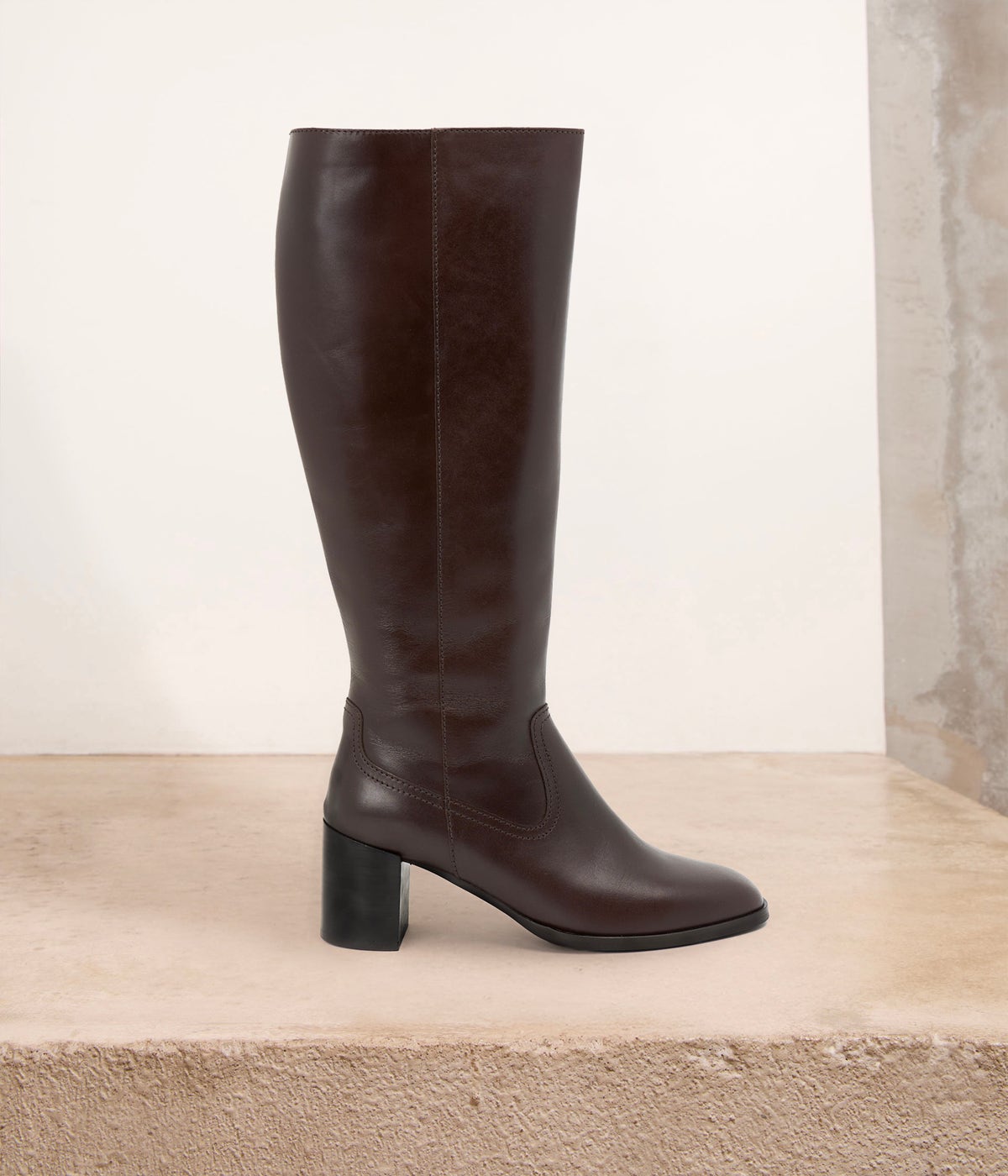 BOTTE À TALON MOLLY CHOCOLAT