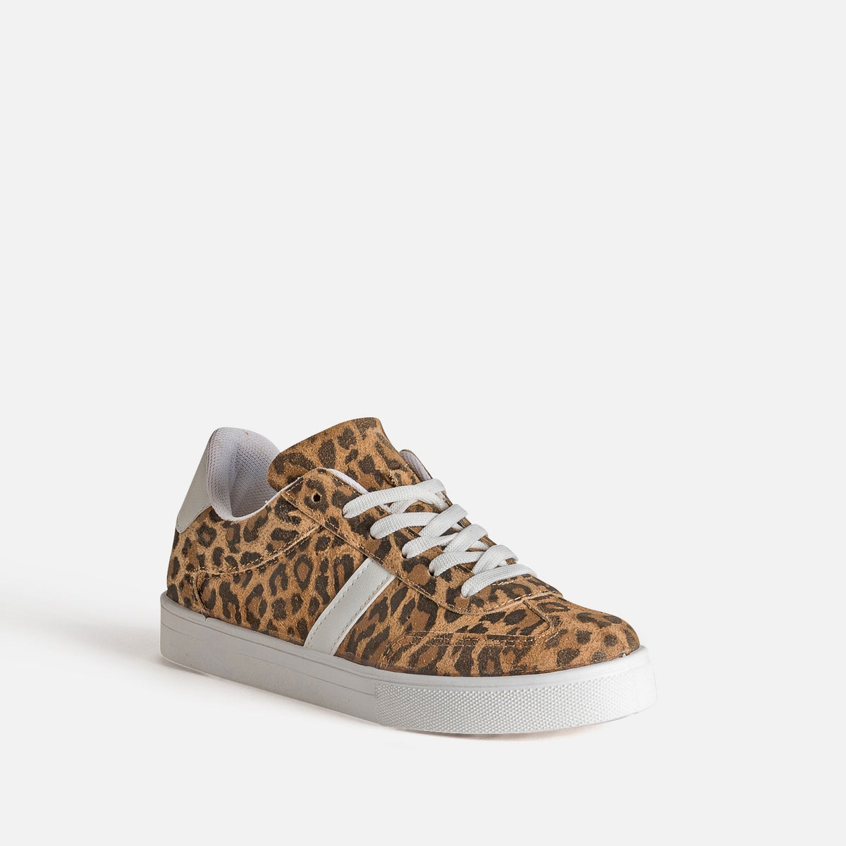 BASKET PIVOINE. LEOPARD CAMEL