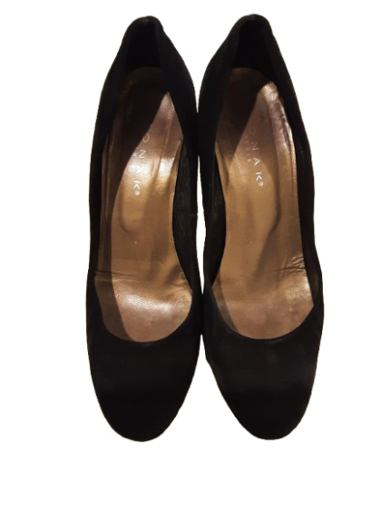 Escarpin à plateforme noir nubuck JONAK T.39 de seconde main