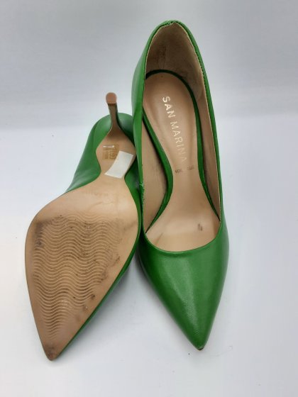 Escarpin San Marina vert de seconde main