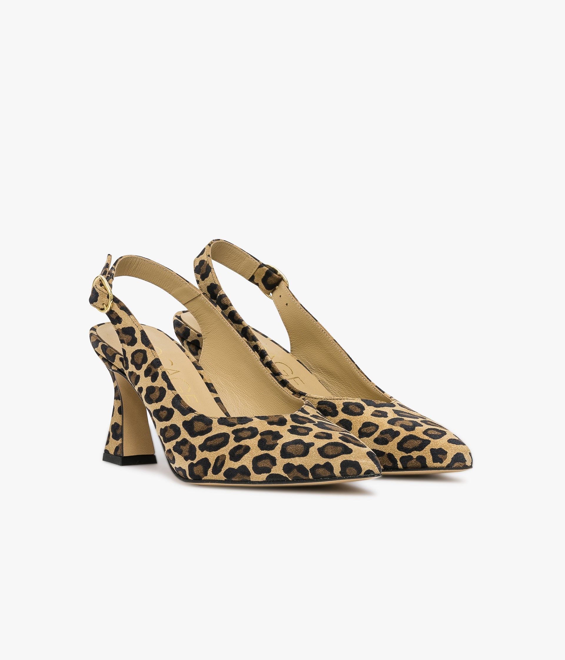 SLINGBACK DAFFY LEOPARD