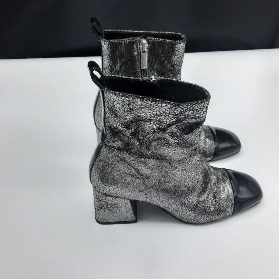 Bottines Métallisé argent