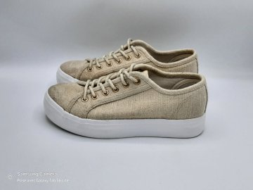 Tennis textile beige dorée TEXTO T.38 de seconde main