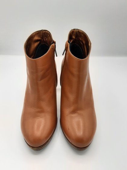 Bottines à talons Mellow Yellow cognac de seconde main