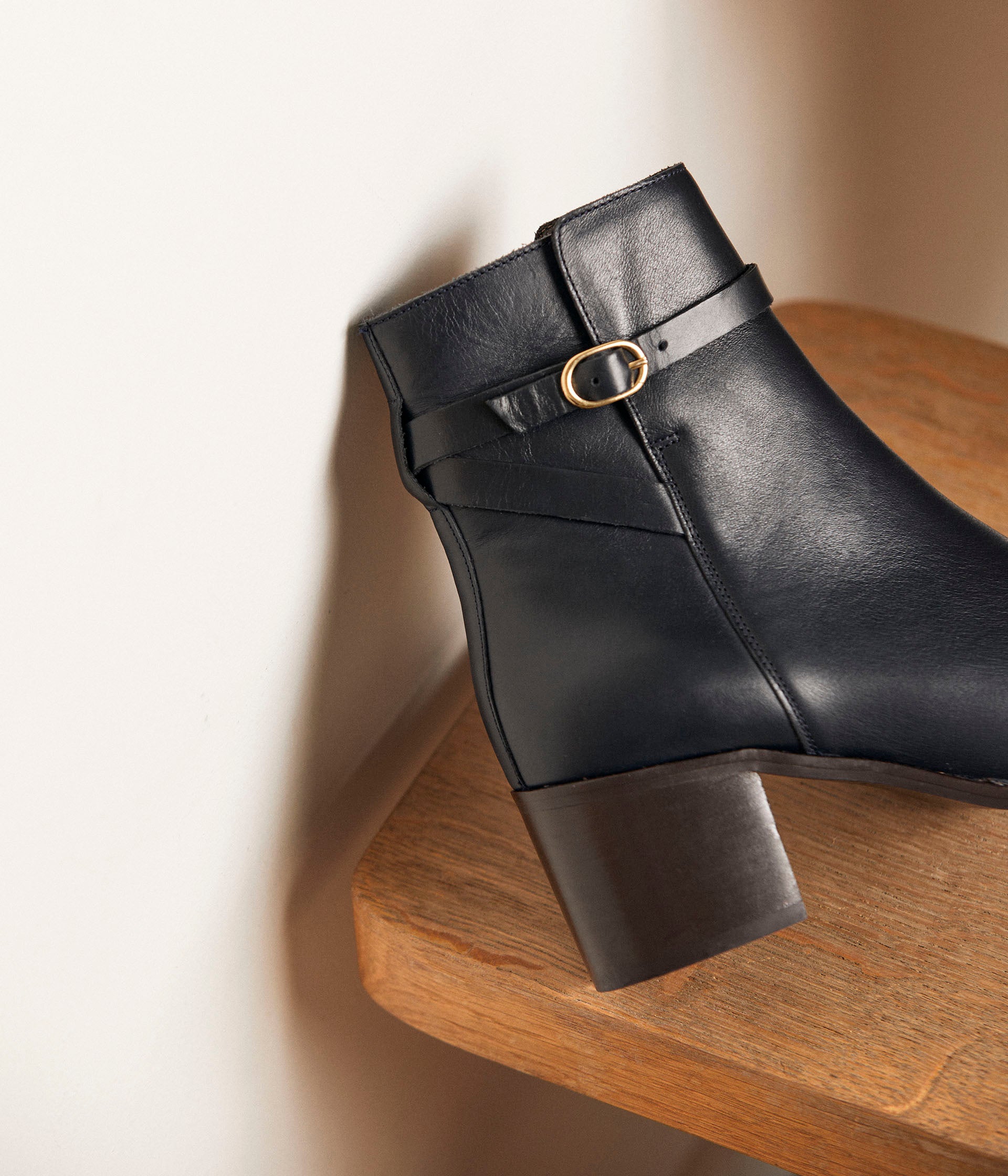 BOOTS À TALON AIMELINE MARINE