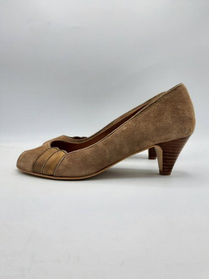 Open-toe ENZO VERSINI taupes de seconde main