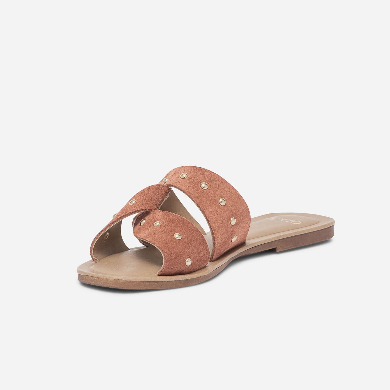 Mules TEXTO rouge brique