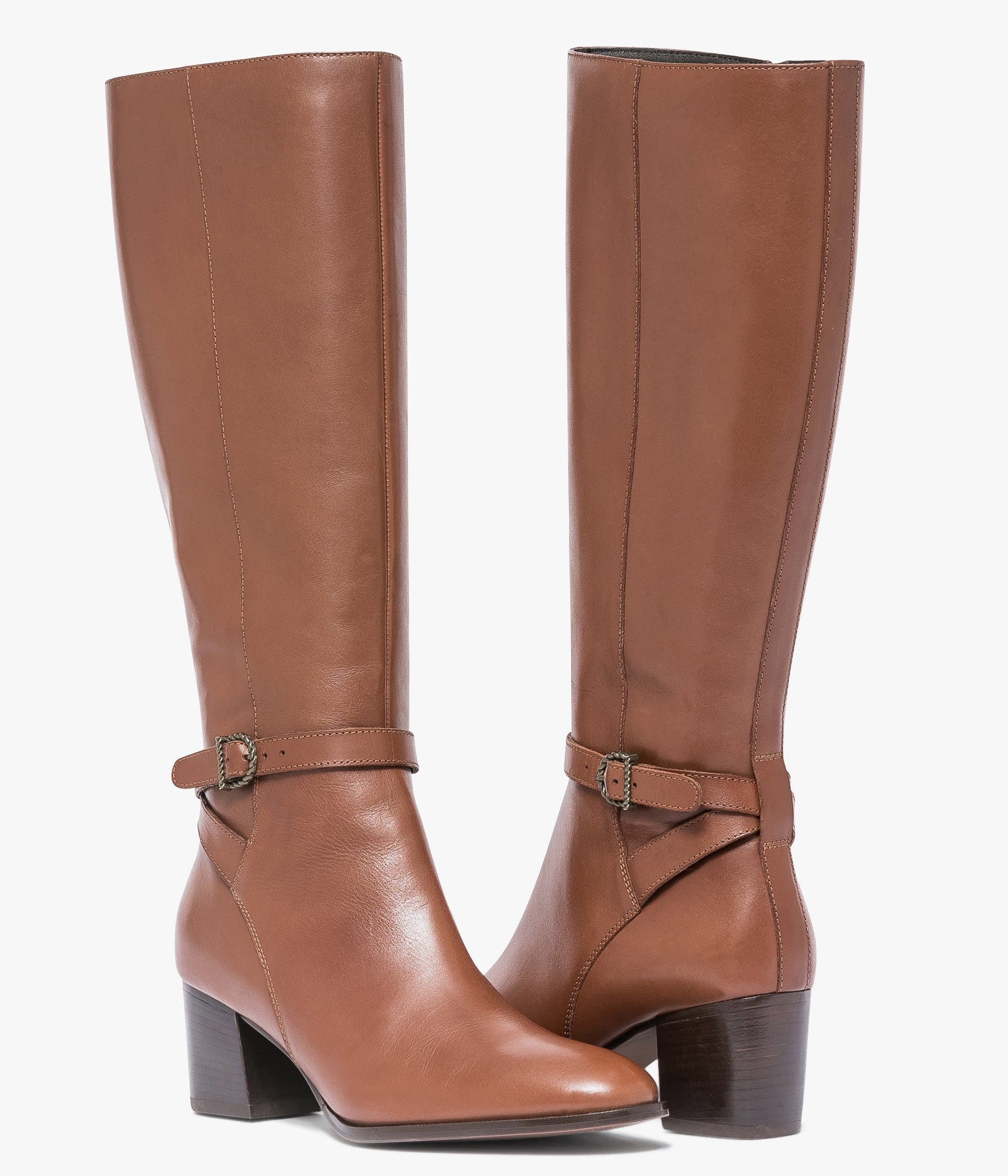 BOTTE FLEUR MARRON