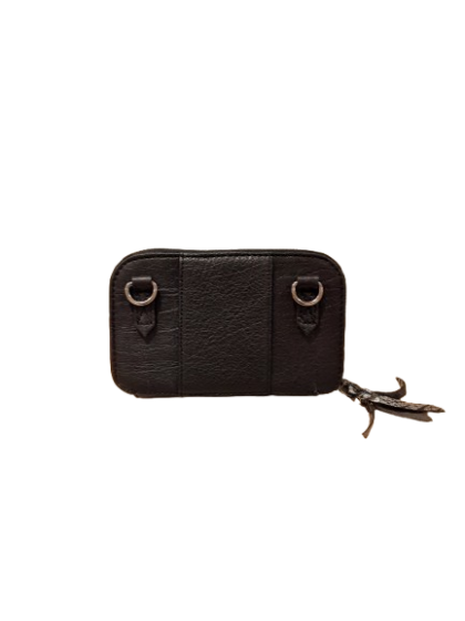 Pochette noire et argent Paul Marius de seconde main