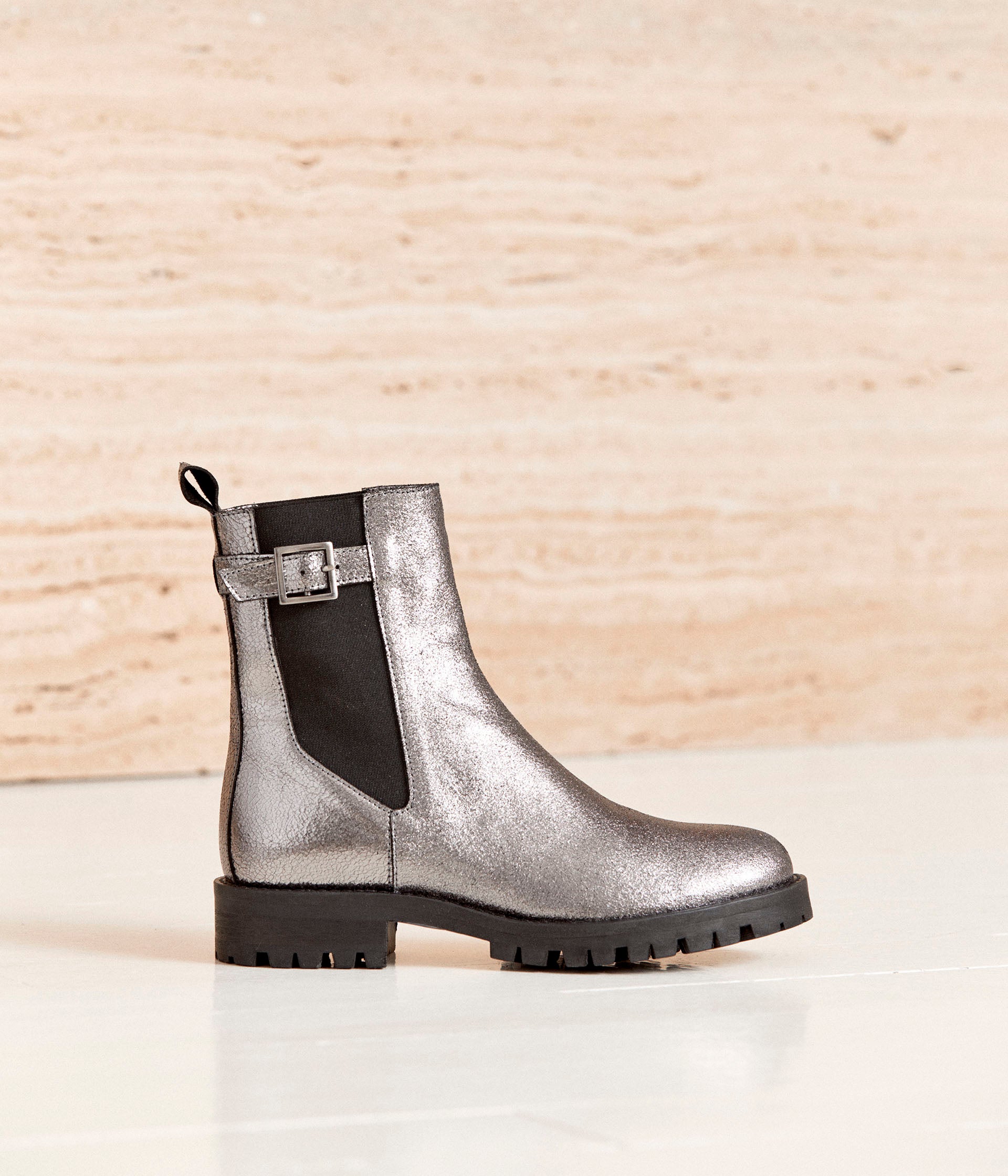 BOTTINE NORMA ARGENT