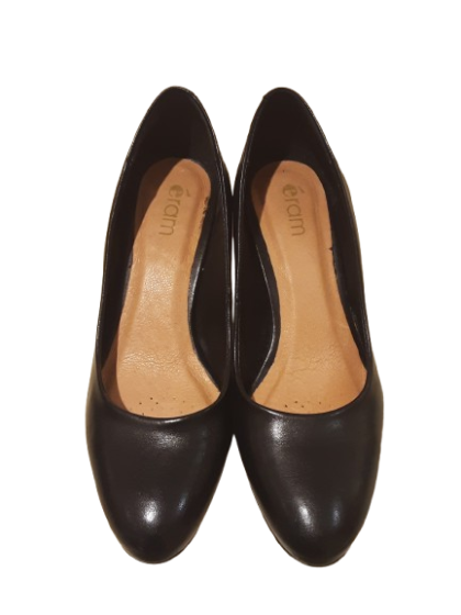 Escarpin noir cuir lisse ERAM T37 de seconde main