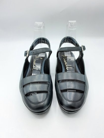 Sandales compensées ALIWELL vertes de seconde main