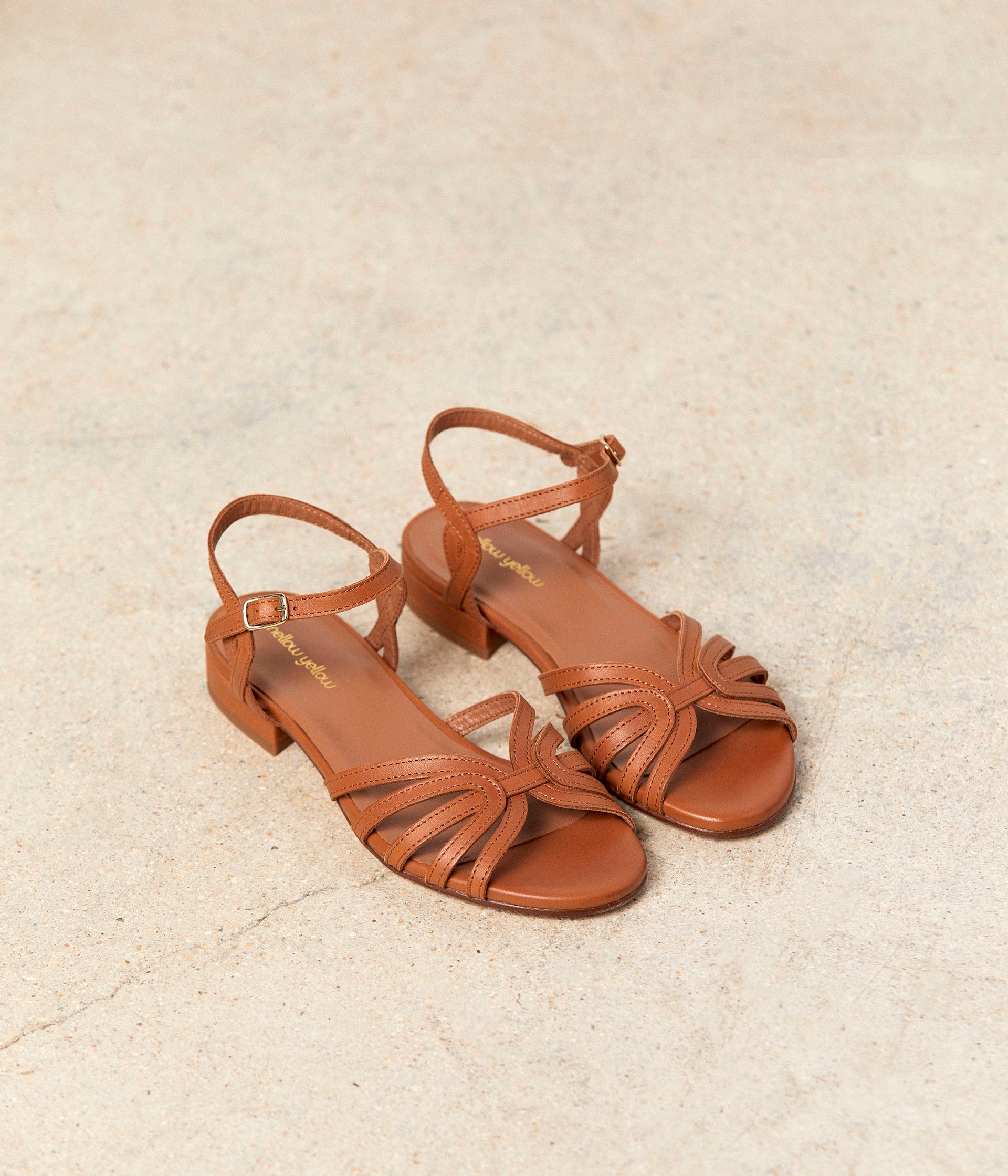 SANDALE BESSIE COGNAC