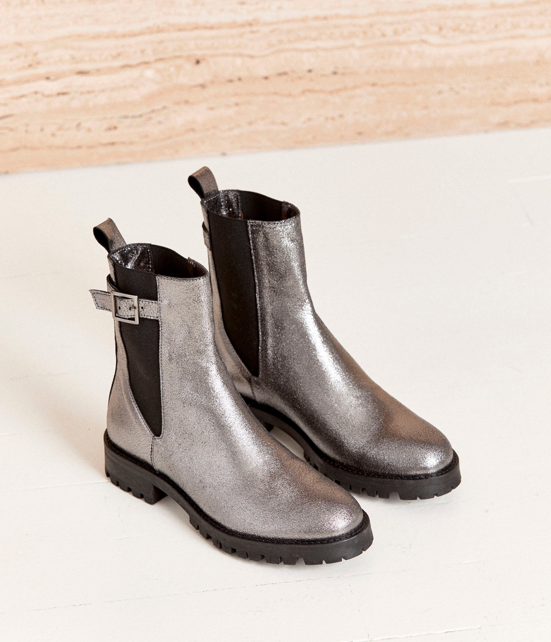 BOTTINE NORMA ARGENT