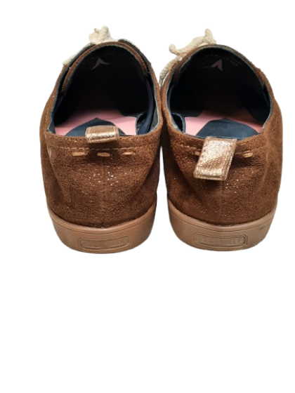 Armistice en cuir velours cognac/paillette T39 de seconde main