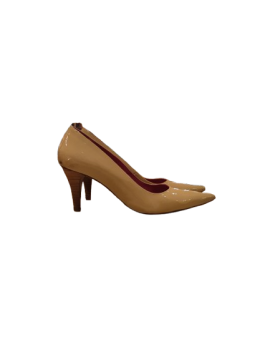 Escarpin laqué beige -FRANCEMODE T.39.5 de seconde main