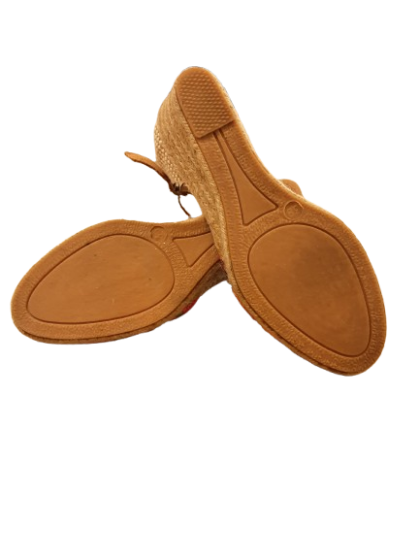 Sandales compensées a motif de seconde main